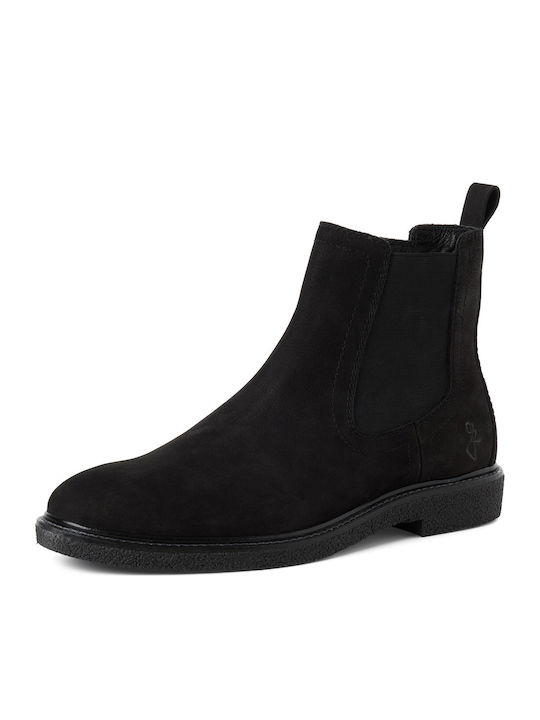 Leder Chelsea-Stiefel Schwarz Herrenstiefel