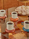 Espresso Ceramic Brown Cups 110ml 8 Pieces