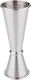 Doppelter Edelstahl Bar Spirit Maße Japanisch Matt 30-60ml Silber
