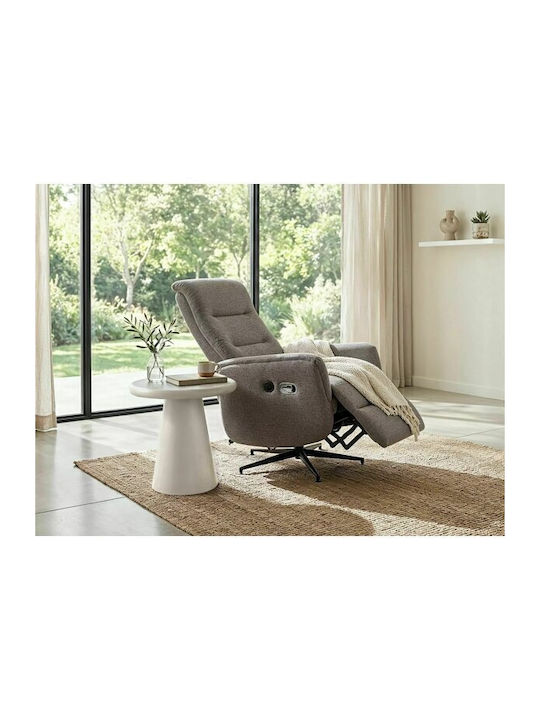 Detroit 1031 Relax Swivel Armchair Grey 79x118x...