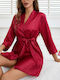 Intimonna Sommer Damen-Robe Burgundisch