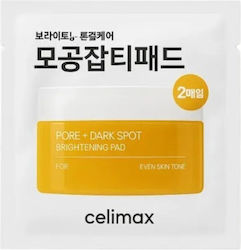 Celimax Pore + Dark Spot Pads Facial Toning with Niacinamide & Hyaluronic Acid 2 Pieces