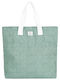 Stoff Damen Schulter Tasche Türkis