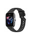 Λουράκι Σιλικόνης Μαύρο (Amazfit GTS 3)