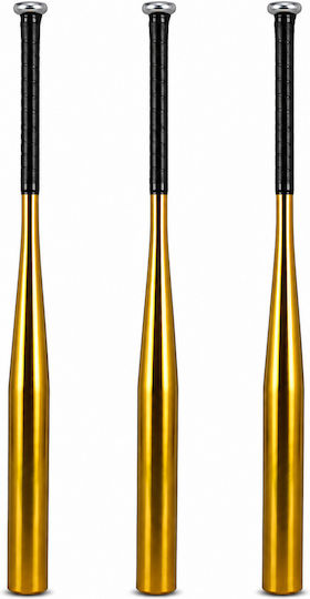 Set de trei bâte de baseball Depox din aluminiu 80 cm aurii