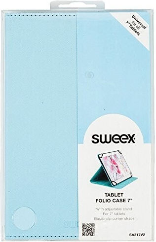 Universal Tablet Hülle 7'' Sweex Tablet Folio Hülle Blau Sa317v2