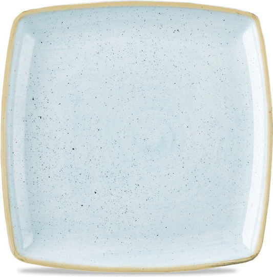 Churchill 1795 Stonecast Serving Plate Shallow Square Porcelain Gold 26.8x26.8cm 6 Pieces