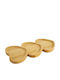 Kesper Kesper Servierplatte aus Porzellan Braune 35x15cm