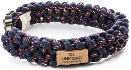 Unicord Χειροποίητο Κολάρο Περιλαίμιο Γάτας Knitted Braid 23cm Μπλέ 23cm X 2cm