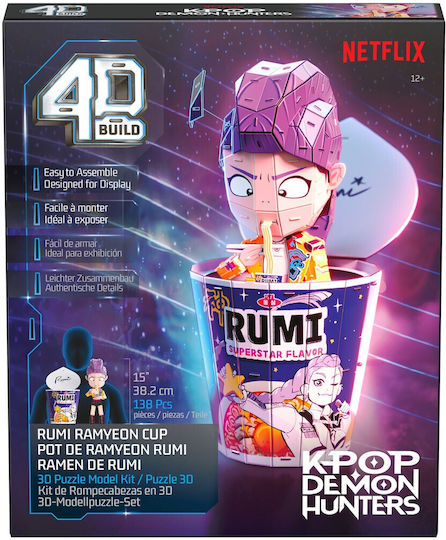 Spinmaster 4d Built Kpop Demon Hunters Rumi Ramyeon Cup 607588