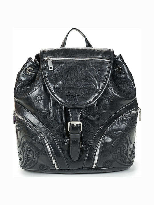 Set Knitted Women's Backpack Bag Black