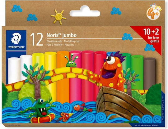 Staedtler Noris Plasticine Box with 12 Colors for 3+ Years