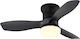 Globo Lighting Deckenventilator mit Leuchte Schwarz