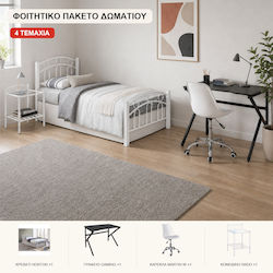 Artline Set Dormitor Pentru Studenți Cu Pat Single 4 Bucăți ART213110