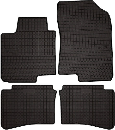 Gummi Auto Fußmatten Hyundai I20 II Hatchback 2014-2020 Schwarz passend