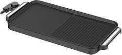 Estia Tabletop Electric Grill with Smooth and Grooved Plate 2000W with Adjustable Thermostat 47x26.5cm Estia Tabletop Electric Grill with Smooth and Grooved Plate 2000W with Adjustable Thermostat 47x26.5cm