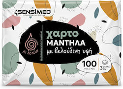 Sensi Gesicht Papiertaschentücher Samtige Textur 100 Stück Mit Lotion Sensi Gesicht Papiertaschentücher Samtige Textur 100 Stück Mit Lotion