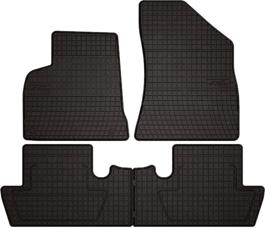 Rubber Car Mats Peugeot 5008 I Crossover 2009-2017 Black Fitted