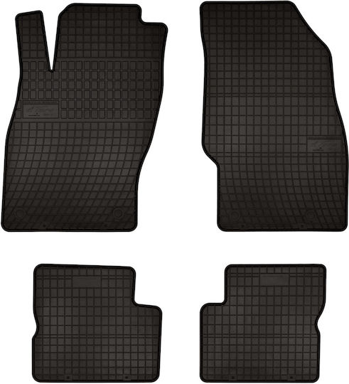 Gummi Auto Fußmatten Opel Corsa D Hatchback 2006-2015 Schwarz Passgenau