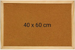 Tablă de plută cu ramă din lemn 40 x 60 cm Optima