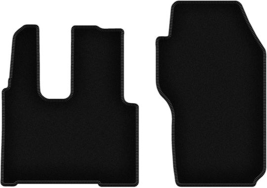 Basic Black Velour Mats Mercedes Actros Mp4 Truck Without Pneumatic Seats 0
