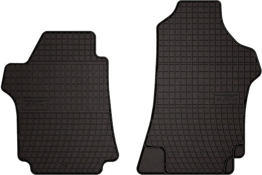 Gummi Auto Fußmatten Hyundai H-1 Ii Van 2007-2021 Schwarz Eingesetzt