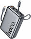 Hoco Q39 Power Bank 20000mAh 22.5W mit USB-A Ausgangsanschlüsse und USB-C Ausgangsanschlüsse Power Delivery / Schnellladung Grau
