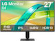 LG 27U411B IPS HDR Gaming Monitor 27" FHD 1920x1080 144Hz with Response Time 1ms GTG Silver
