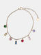 Luigi Armbänder Kette Strass 4966729-Vielfarbig