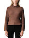 Damen Pullover Caramel/Espresso