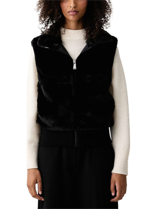 DKNY Kurze Damenpelz Schwarze
