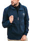 Blaues Sweatshirt Jacke