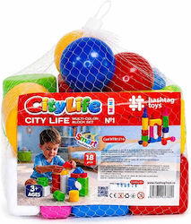 Cuburi de construit educative City Life Mini Construction pentru 3+ Ani 18 bucăți Cuburi de construit educative City Life Mini Construction pentru 3+ Ani 18 bucăți