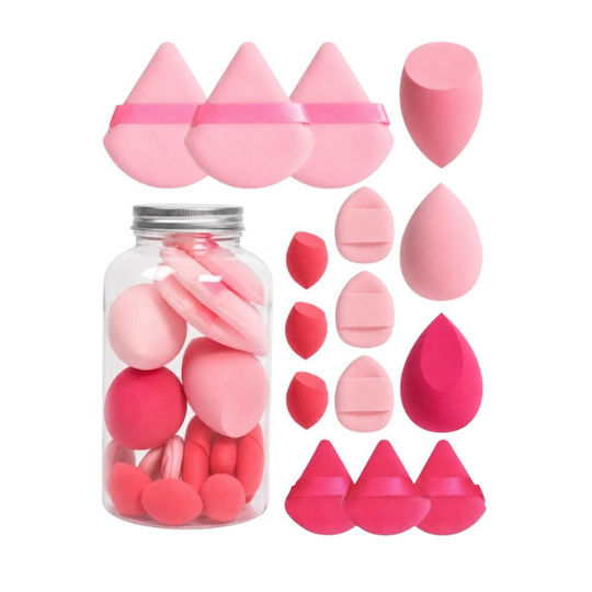 ecarla Set With Make Up Sponges For Powder 15 Pieces