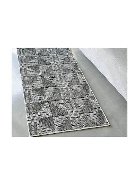 Linea Home 2608 Non-Slip Runner Rug Black 75x200cm
