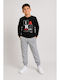 Kids Sweatpants Set With Top Black