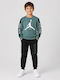 Kids Sweatpants Set With Top Green