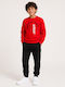 Kids Sweatpants Set With Top Red