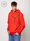 Sweatshirt With Hood Red