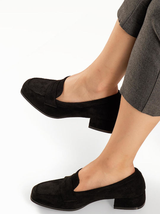 The Shoemart Suede Γόβες Μαύρες