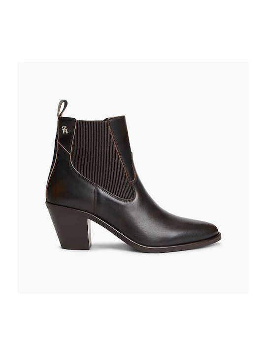 Boot Leather Women's Chelsea Ankle Boots Brown