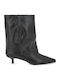 Leather Women's Ankle Boots Black