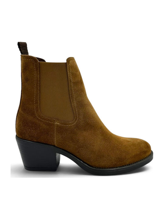 Ragazza Suede Γυναικεία Μποτάκια Cowboy Ταμπά