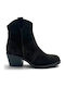 Wildleder Damen Cowboy Stiefeletten Braun