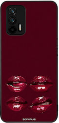 Husă Sonique Diva Series Realme GT 5G Buze Roșii