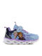 Kids Sneakers Anatomic with Hoop & Loop Closure & Lights Purple