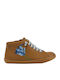 Kids Sneakers Anatomic with Hoop & Loop Closure Brown