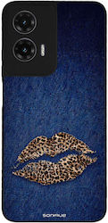Θήκη Sonique Diva Series Motorola Moto G35 5g Denim Leopard