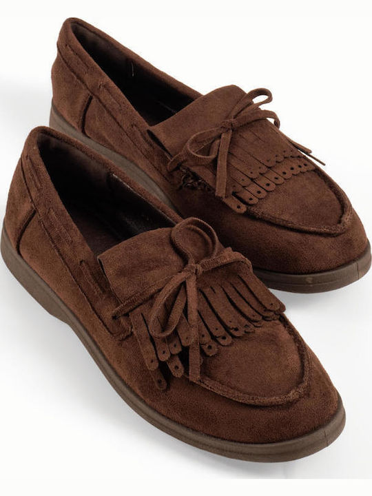 The Shoemart Women's Loafers in Brown Colour