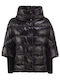 Woven Γυναικείο Puffer Μπουφάν για Χειμώνα Μαύρο